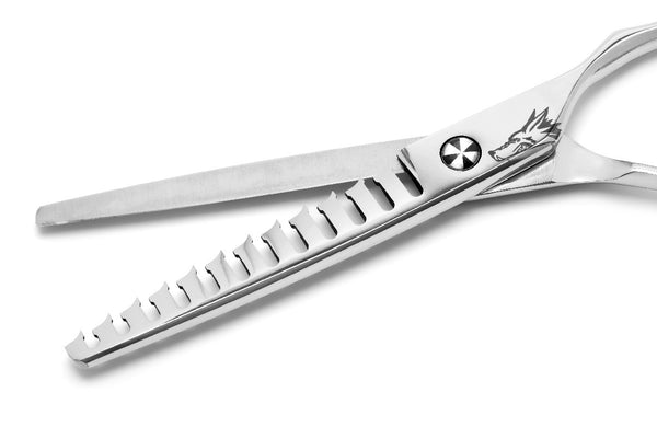 Polished 440c Scoop handle 6-inch 12-Tooth Texturizer
