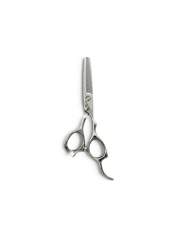 Polished 440c Scoop handle Double-Sided Texturizer 6-inch